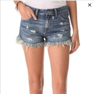 Free people dolphin cutoff shorts size 28